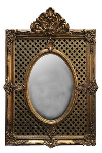 Casa Padrino espejo barroco oro antiguo - espejo de pared estilo antiguo 80 x 60 cm - mobiliario barroco Casa Padrino espejo barroco oro antiguo - espejo de pared estilo antiguo 80 x 60 cm - mobiliario barroco