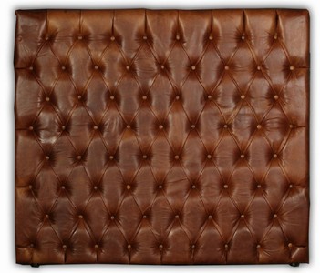 Luxus Chesterfield Leder Echtleder Bett Kopfteil Braun Luxury Chesterfield Leather Genuine Leather Bed Headboard Brown