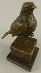 Deko Bronze Skulptur Figur Vogel Decoration Bronze Sculpture Figure Bird