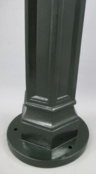 Casa Padrino Art Nouveau garden water column green 33 x 34 x H. 95 cm - Nostalgic aluminum water dispenser with brass faucet - Garden & patio decoration accessories