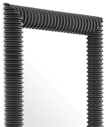 Casa Padrino luxury wall mirror black 80 x 6 x H. 200 cm - Rectangular mirror with high quality mahogany frame - Living room mirror - Bedroom mirror - Wardrobe mirror - Luxury Furniture