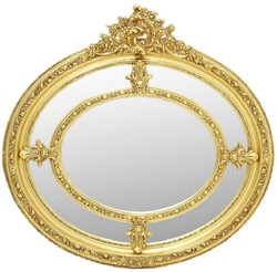 Casa Padrino espejo barroco oro - Espejo de pared ovalado de estilo antiguo - Espejo de salón - Espejo de armario - Muebles barrocos