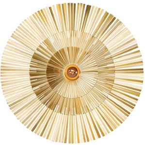 Casa Padrino lámpara de pared de lujo Ø 60 cm - Lámpara de pared redonda de latón - Lámpara de Pared para Hotel y Restaurante - Colección de Lujo
