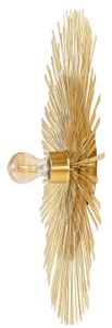 Casa Padrino Luxus Wandleuchte Ø 60 cm - Runde Messing Wandlampe - Hotel & Restaurant Wandleuchte - Luxus Kollektion