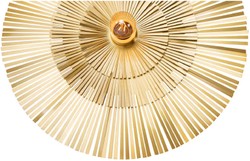 Casa Padrino luxury wall lamp Ø 60 cm - Round brass wall light - Hotel & Restaurant Wall Lamp - Luxury Collection