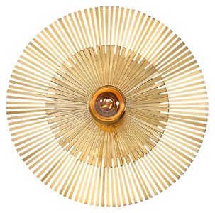 Casa Padrino lámpara de pared de lujo Ø 36 cm - Lámpara de pared redonda de latón - Lámpara de Pared para Hotel y Restaurante - Colección de Lujo
