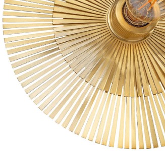 Casa Padrino Luxus Wandleuchte Ø 36 cm - Runde Messing Wandlampe - Hotel & Restaurant Wandleuchte - Luxus Kollektion