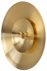 Casa Padrino luxury wall lamp Ø 60 cm - Round brass wall light - Hotel & Restaurant Wall Lamp - Luxury Quality