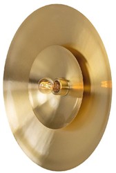 Casa Padrino luxury wall lamp Ø 60 cm - Round brass wall light - Hotel & Restaurant Wall Lamp - Luxury Quality