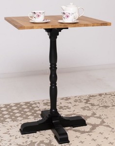 Landhausstil Massivholz Stehtisch Braun Schwarz Country Style Solid Wood Bar Table Brown Black