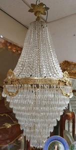 Casa Padrino luxury baroque crystal chandelier gold - Magnificent baroque style chandelier - Baroque crystal lights - Noble & Magnificent