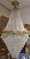 Casa Padrino luxury baroque crystal chandelier gold - Magnificent baroque style chandelier - Baroque crystal lights - Noble & Magnificent
