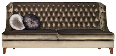 Luxus Chesterfield Wohnzimmer Sofa Grün Braun Luxury Chesterfield Living Room Sofa Green Brown