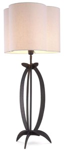 Luxus Designer Tischleuchte Schreibtischleuchte Bronze Weiß Luxury Designer Table Lamp Desk Lamp Bronze White
