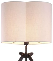 Casa Padrino luxury table lamp bronze / white 40 x 38 x H. 95 cm - Elegant desk lamp with lampshade - Luxury Lights