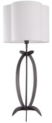Casa Padrino luxury table lamp bronze / white 40 x 38 x H. 95 cm - Elegant desk lamp with lampshade - Luxury Lights