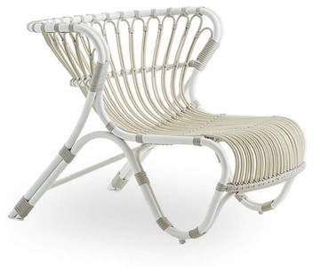 Luxus Designer Garten Terrassen Lounge Sessel Weiß Grau Luxury Designer Garden Patio Lounge Chair White Gray