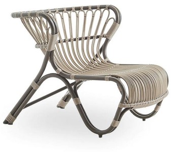 Luxus Designer Garten Terrassen Lounge Sessel Mokka Beige Luxury Designer Garden Patio Lounge Chair Mocha Beige