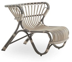 Luxus Designer Garten Terrassen Lounge Sessel Mokka Beige Luxury Designer Garden Patio Lounge Chair Mocha Beige