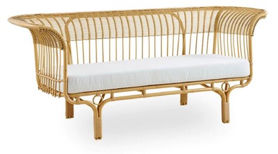 Luxus Designer Garten Terrassen Sofa Naturfarben Hellgrau Luxury Designer Garden Patio Sofa Natural Light Gray