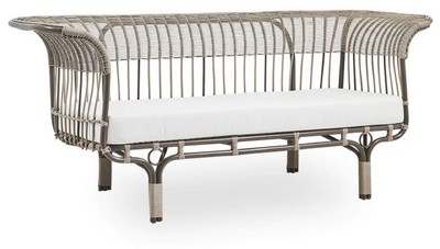 Luxus Designer Garten Terrassen Sofa Mokka Beige Hellgrau Luxury Designer Garden Patio Sofa Mocha Beige Light Gray