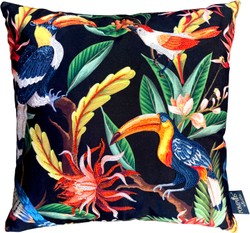 Cojín decorativo de diseño Harald Glööckler Jungle Pompöös de Casa Padrino con pedrería - Colección de arte - Cojín decorativo de diseño Harald Glööckler Jungle Pompöös de Casa Padrino con pedrería - Colección de arte -