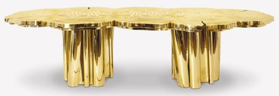 Moderner Luxus Designer Esstisch Küchentisch Gold Modern Luxury Designer Dining Table Kitchen Table Gold