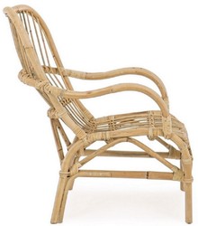 Casa Padrino fauteuil de jardin de luxe naturel 63 x 83 x H. 87 cm - Fauteuil de jardin et terrasse résistante aux intempéries - Meubles de Jardin et Terrasse - Collection de Luxe