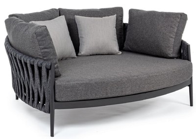 Luxus Garten Terrassen Hotel Pool Lounge Liegesofa Anthrazit Luxury Garden Terraces Hotel Pool Lounge Sofa Daybed Anthracite