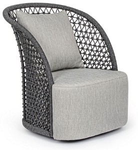 Luxus Designer Garten Terrassen Sessel Grau Anthrazit Luxury Designer Garden Patio Armchair Gray Anthracite