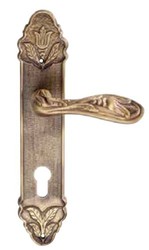 Casa Padrino Juego de Manija de Puerta de Estilo Antiguo Latón Vintage - Juego de Manija de Puerta Retro Art Nouveau Barroco Casa Padrino Juego de Manija de Puerta de Estilo Antiguo Latón Vintage - Juego de Manija de Puerta Retro Art Nouveau Barroco