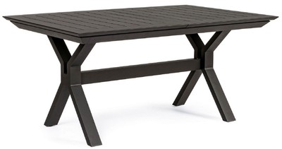 Ausziehbarer Luxus Aluminium Garten Terrassen Tisch Esstisch Anthrazit Extendable Luxury Aluminum Garden Patio Table Dining Table Anthracite