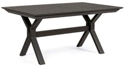 Casa Padrino table de jardin de luxe anthracite 180-240 x 100 x H. 76 cm - Table à manger extensible en aluminium thermolaqué - Table de jardin et terrasse - Mobilier de jardin et terrasse de luxe