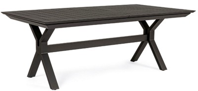 Ausziehbarer Luxus Aluminium Garten Terrassen Tisch Esstisch Anthrazit Extendable Luxury Aluminum Garden Patio Table Dining Table Anthracite
