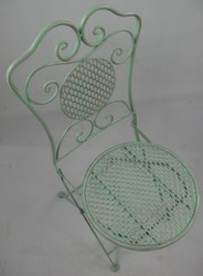 Jugendstil Garten Terrassen Möbel Set Gartenstühle mit Gartentisch Antik Grün Art Nouveau Garden Patio Furniture Set Garden Chairs with Garden Table Antique Green