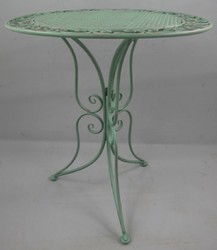 Jugendstil Garten Terrassen Möbel Set Gartenstühle mit Gartentisch Antik Grün Art Nouveau Garden Patio Furniture Set Garden Chairs with Garden Table Antique Green