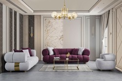 Casa Padrino poltrona di lusso grigio / oro - Poltrona soggiorno moderna - Mobili soggiorno moderni - Collezione di Lusso