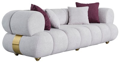 Modernes Luxus Wohnzimmer Sofa Grau Gold Modern Luxury Living Room Sofa Gray Gold