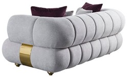 Modernes Luxus Wohnzimmer Sofa Grau Gold Modern Luxury Living Room Sofa Gray Gold