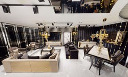 Casa Padrino sillón de lujo oro / negro - Sillón de salón y hotel noble - Muebles de salón y hotel - Calidad de Lujo