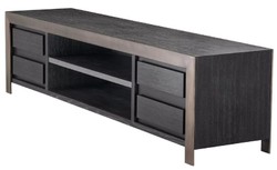 Luxus Designer TV Schrank Sideboard Schwarzgrau Bronze Luxury Designer TV Cabinet Sideboard Black Gray Bronze