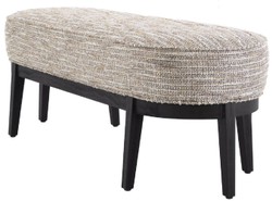 Luxus Wohnzimmer Hotel Sitzbank Beige Schwarz Luxury Living Room Hotel Bench Beige Black