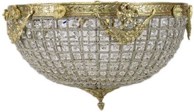 Casa Padrino baroque crystal ceiling lamp gold Ø 50 cm - Round ceiling lamp in baroque style - Baroque Lights - Noble and Magnificent