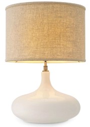 Luxus Keramik Tischleuchte mit Lampenschirm Luxury Ceramic Table Lamp with Lampshade
