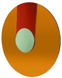 Runder Luxus Designer Spiegel Wandspiegel Mehrfarbig Round Luxury Designer Mirror Wall Mirror Multicolored