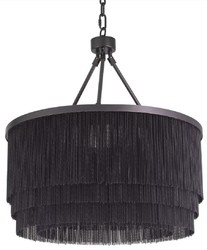 Casa Padrino lustre de luxe en acier de luxe bronze Ø 60 x H. 68 cm - Lustre Rond pour Hôtel et Restaurant - Qualité de Luxe
