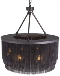 Casa Padrino lustre de luxe en acier de luxe bronze Ø 60 x H. 68 cm - Lustre Rond pour Hôtel et Restaurant - Qualité de Luxe