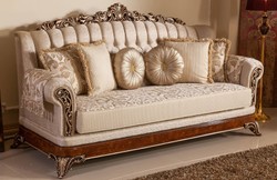 Casa Padrino luxury baroque sofa gold / brown / bronze - Magnificent living room sofa with elegant pattern - Baroque living room & hotel furniture - Noble & Magnificent