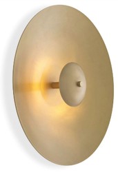 Casa Padrino Applique Murale LED de Luxe Laiton Antique Ø 37,5 cm - Applique Murale Ronde en Métal - Applique Murale Hôtel & Restaurant - Collection de Luxe