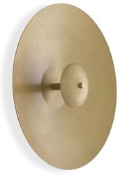 Casa Padrino Applique Murale LED de Luxe Laiton Antique Ø 37,5 cm - Applique Murale Ronde en Métal - Applique Murale Hôtel & Restaurant - Collection de Luxe